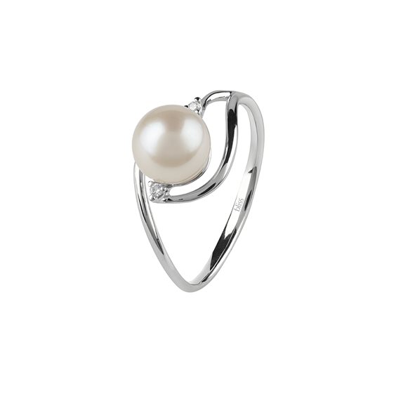 Anello Bliss Donna Mademoiselle in Oro bianco Perla  Ct 20073759 - 20073759